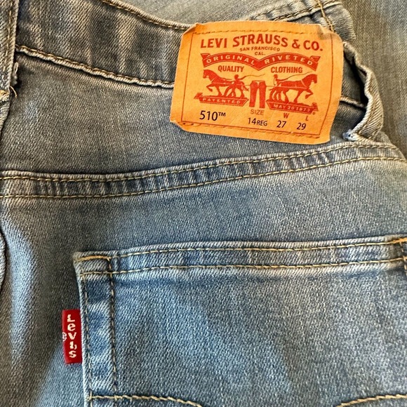 LEVI'S 510 Skinny Fit Men's Jeans, 27x29 Reg14 Medium/Light Fade/ Soft Denim. - Picture 4 of 11